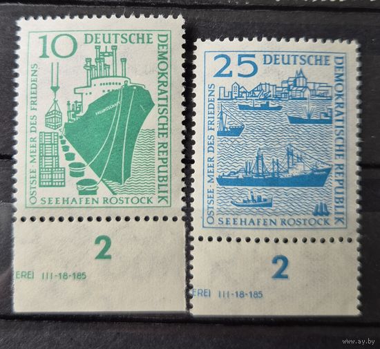 Германия, ГДР 1958 г. Mi.663-664 MNH** полная серия