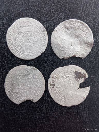 Лот средневековых монет 6 грошей