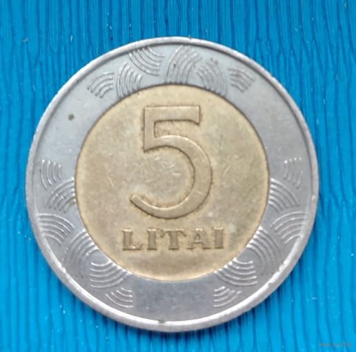 Литва. 5 литов 1998. Распродажа личной коллекции