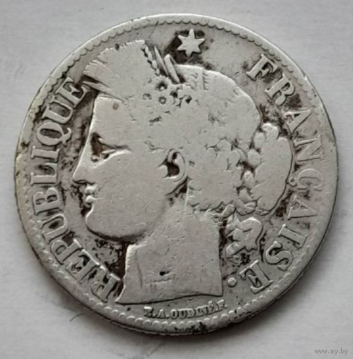 Франция 2 франка 1871 года A