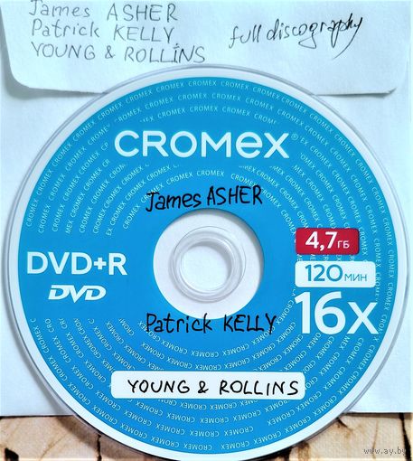 DVD MP3 полная дискография James ASHER, Patrick KELLY, YOUNG & ROLLINS (New age) - 1 DVD