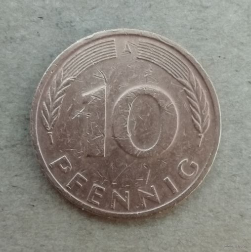 Германия 10 пфеннигов 1991 г. "А", KM# 108 ю