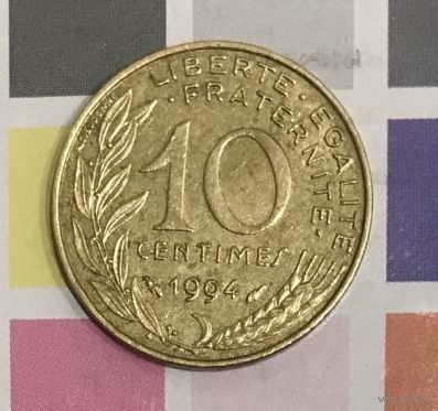 Франция 10 сантимов  1994 B