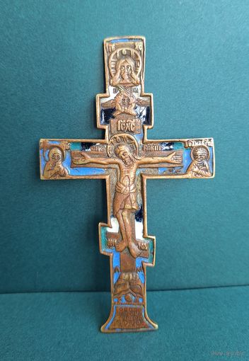 Поморский крест, четыре эмали. 6х10,4 см.