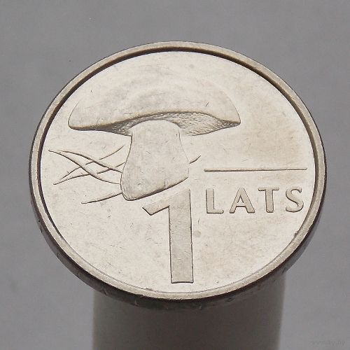 Латвия 1 лат 2004 Гриб