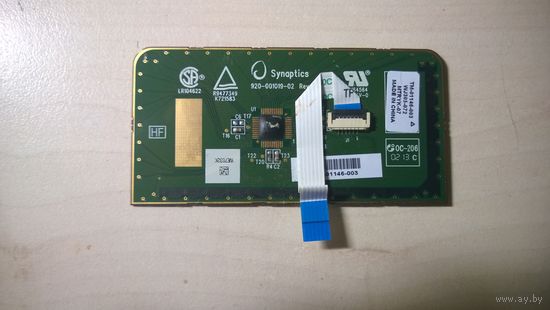 Тачпад сенсорной панели Synaptics 920-001019-02 Rev. A от ноутбука Toshiba satellite c870-d7k.