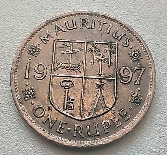 Маврикий 1 рупия 1997  3-12-4