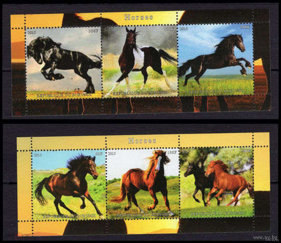 СЕРИЯ Блоков лошади фауна  MNH