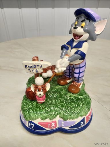 Музыкальная шкатулка Schmid Tom and Jerry Golf Box 1995 год.