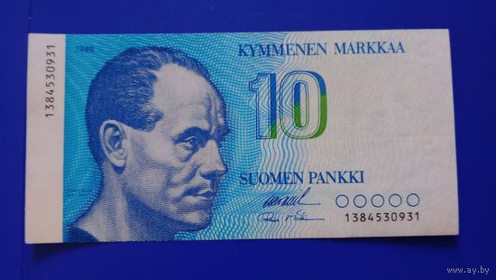 Финляндия 10 марок 1986