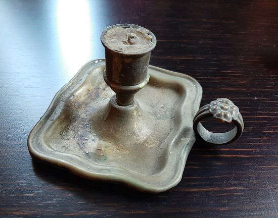 Подсвечник ночной, каганец старинный,  Fraget. РИ/ Польша.