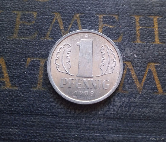 1 пфенниг 1989 (A) Германия ГДР #07 XF