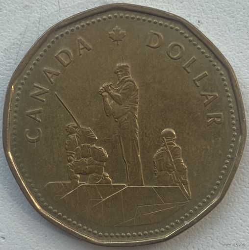 Канада 1 доллар 1995 г. Памятник миротворческим силам