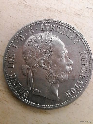 Австро-Венгрия 1 Флорин 1878. серебро
