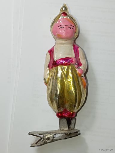 Игрушка на ёлку ,  Маленький Мук , винтаж , стекло , СССР .