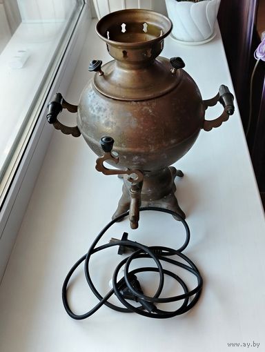 Самовар электрический. Латунь.