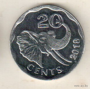 Эсватини (Свазиленд) 20 цент 2018