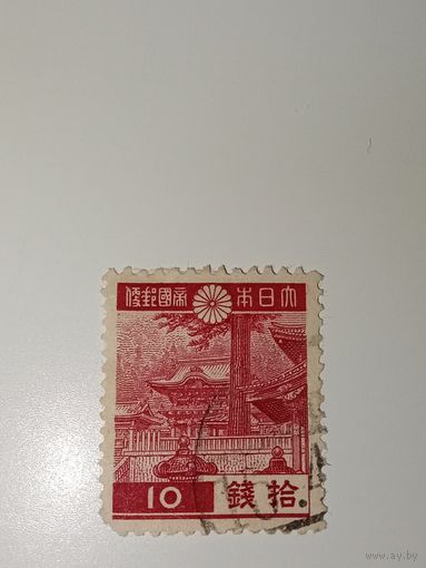 Япония 1938 год Ворота Ёмэй (Yomei Gate) храмового комплекса Тосё-гу в Никко.