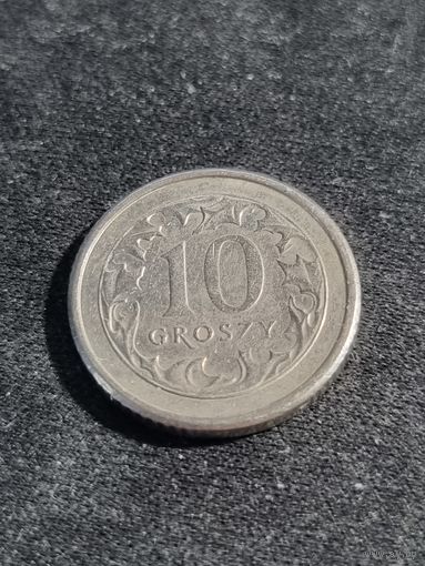 Польша 10 грошей 1992