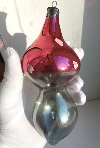 Ёлочная игрушка мухомор большой