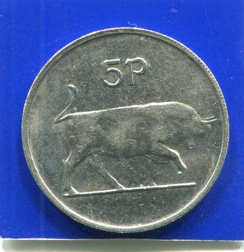 Ирландия 5 пенсов 1990 , большие