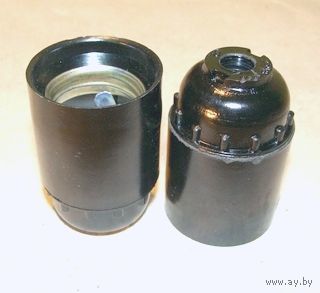 Патрон Е27 подвесной карболитовый 2 штуки с 1 рубля