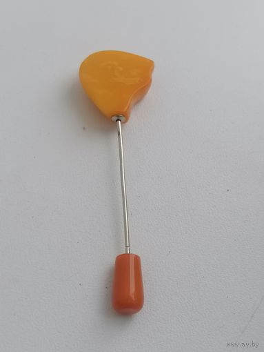 Брошь Янтарь СССР, редкая, торги с Рубля