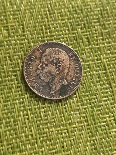 Италия. 2 чентезимо. 1897 г.