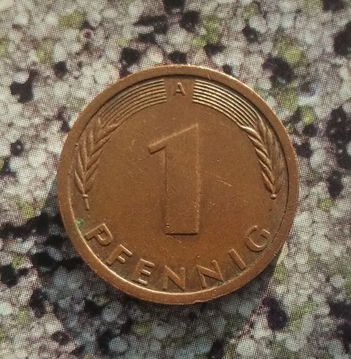 1 пфенниг 1991(А) года Федеративная республика.