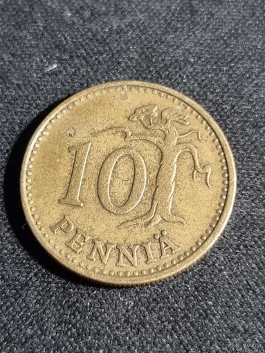 Финляндия 10 пенни 1963