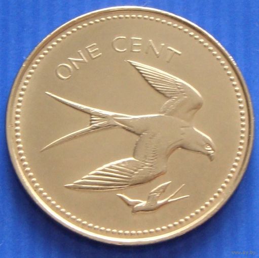 Белиз. 1 цент 1974 год  KM#38  "Ласточковый коршун"  Тираж: 225.000 шт