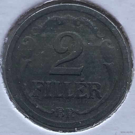Венгрия 2 филлера 1944 г. В холдере
