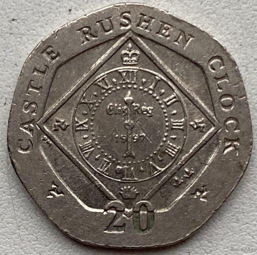 Остров Мэн 20 пенсов 2008 г.