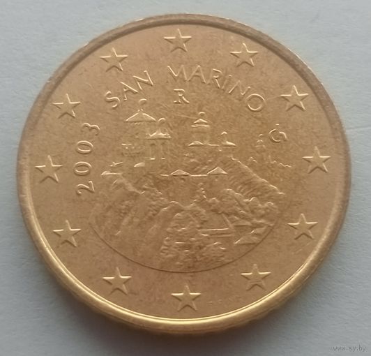 Монета Сан-Марино 50 евроцентов 2003 года