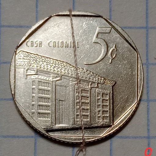 Куба 5 сентаво 1994  медальная ориентация