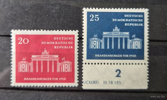 Германия, ГДР 1958 г. Mi.665-666 MNH** полная серия