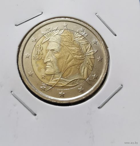 250. Италия. 2 евро 2002 г.