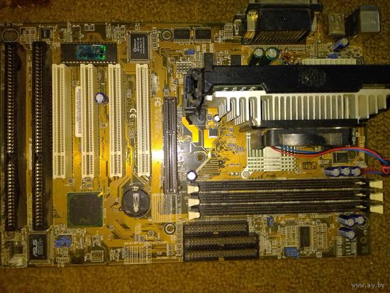 Материнская плата Asus P2B, под slot 1, рабочая, не ремонтировалась