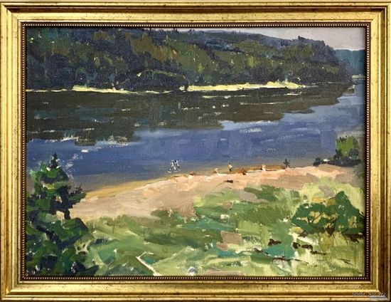 Дорошевич Ф.И;45,5/61,5см;На берегу;ДВП/масло;