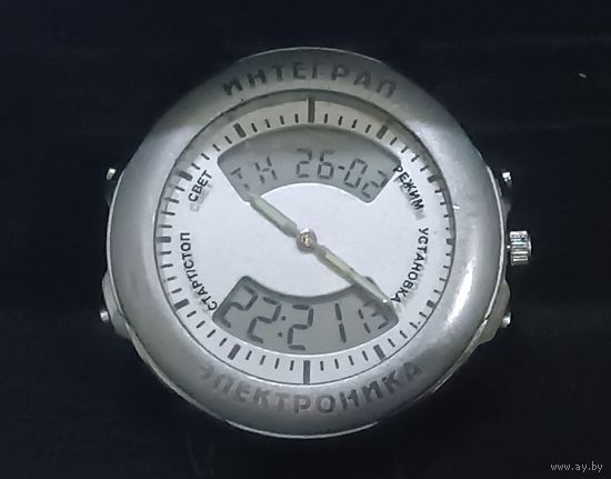 Экспериментальные наручные часы Интеграл ЧН (Электроника). Редкие!!!