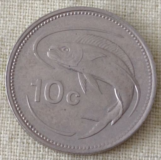 Мальта. 10 центов 1991 года.