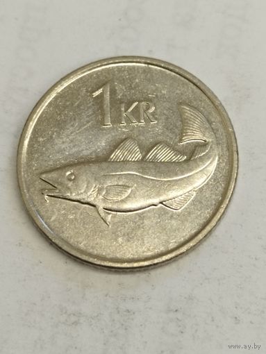 Исландия 1 крона 1996