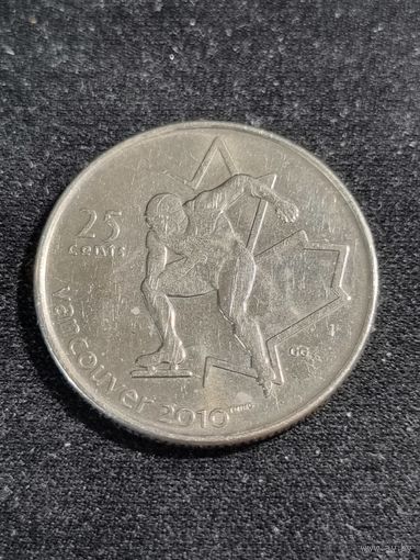 Канада 25 центов 2009 XXI зимние Олимпийские Игры Ванкувер  Конькобежный спорт