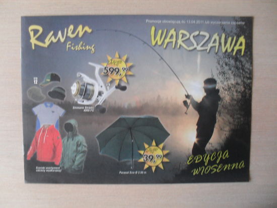 КАТАЛОГ РЫБОЛОВНОГО МАГАЗИНА В ВАРШАВЕ. "RAVEN FISHING" 2011 ГОД.