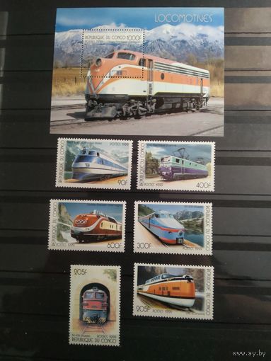 Конго. 1999 г. Железная дорога.