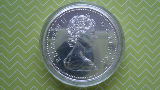 Доллар 1874-1974 г. Серебро с рубля