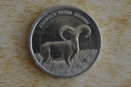 Турция 1 лира 2015