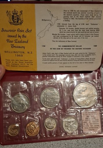 Набор монет Новая Зеландия 1969 г.