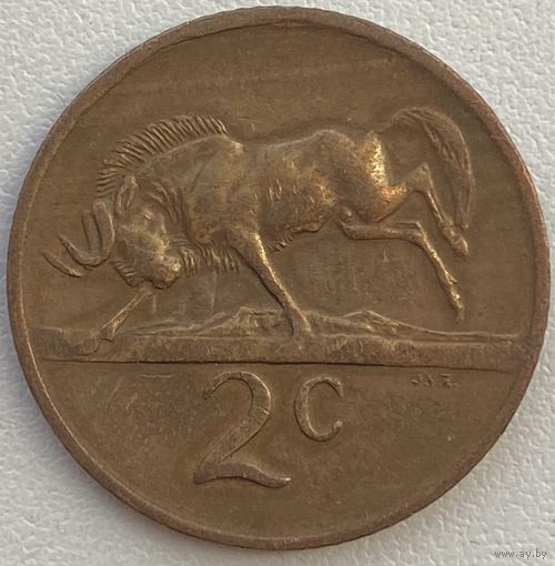 ЮАР 2 цента 1977 г.