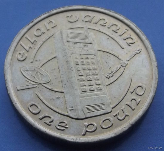 Остров Мэн. 1 фунт 1988